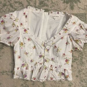 For Love and Lemons floral blouse